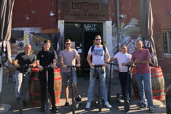 E-Scooter CRAFT BEER and BREWERY Tour - Meeting the group and getting on the scooter